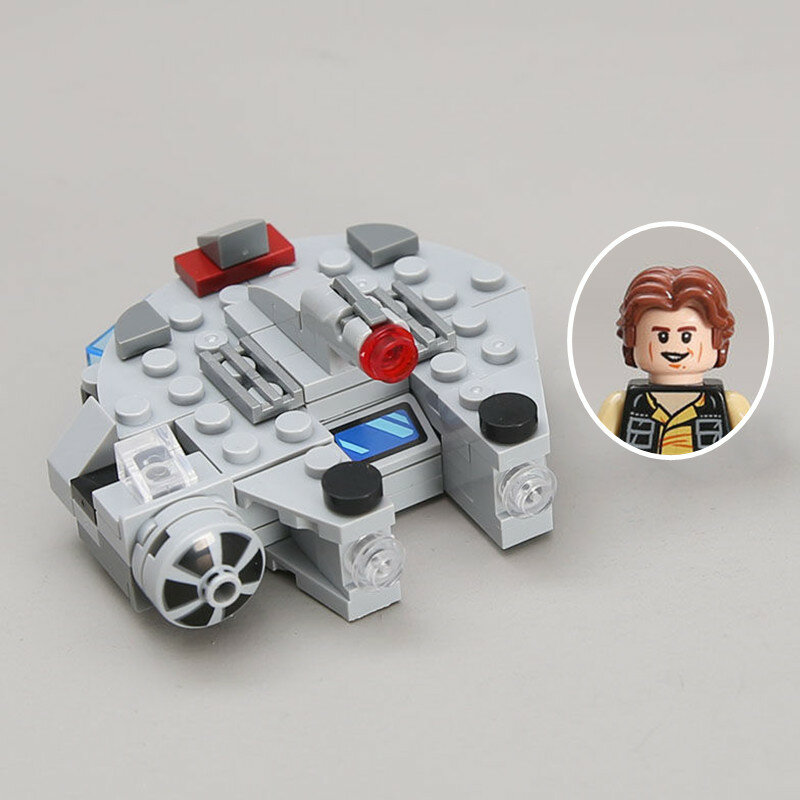 Star Brick Wars Mini Millennium Falcon Shuttle X-fighter Puzzle Action Figure Mainan Blok Bangunan Rakitan Anak Laki-laki