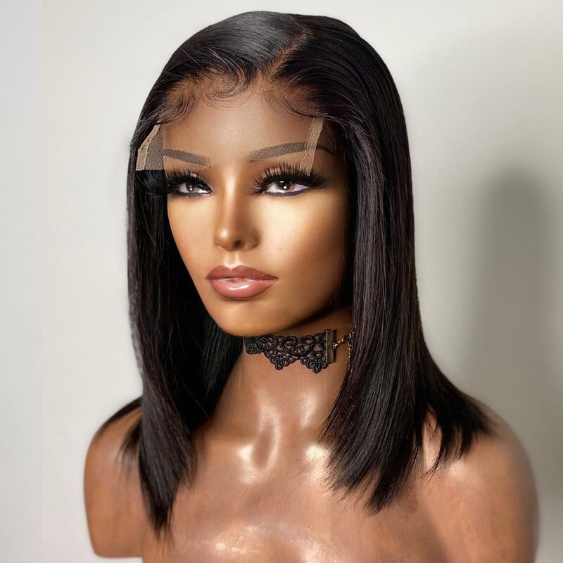 26Inch 180%Density Long Silky Straight Synthetic Lace Front Wig For Women With Baby Hair Heat Resistant Fiber Hair Daily Wig