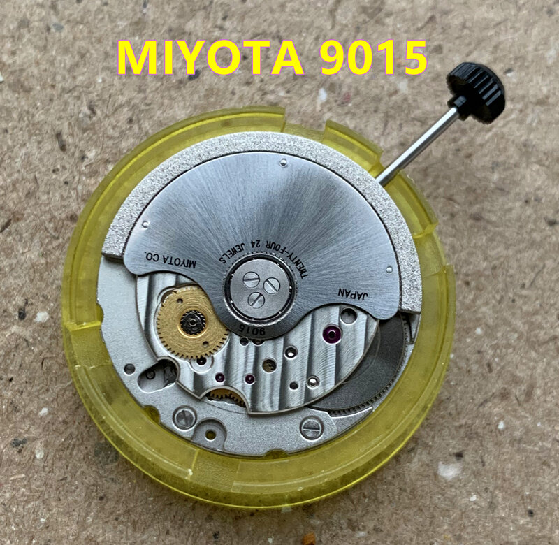 Японский оригинальный механический механизм Miyota 9015, ультратонкий сменный механизм часовщика с автоподзаводом, 24 Драгоценности