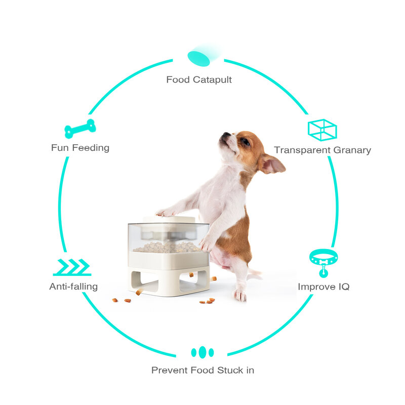 Hund Instant Nicht-Elektrische Automatische Langsam Feeder Lebensmittel Katapult Dispenser Anti-slip Pad mit Puzzle Tischset Pet Ausbildung spielzeug Set