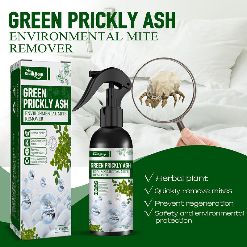 Hot Dust Mite Killing Spray for Home Beds Indoor Clean Mite Exterminating Bedbug Killer Mite Removal Spray Pet Cleaner