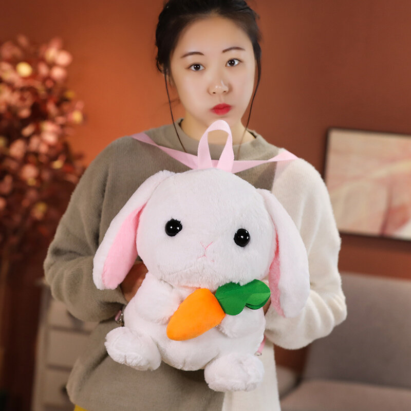 Mochila de hombro Kawaii con conejo para niñas bolso cruzad 