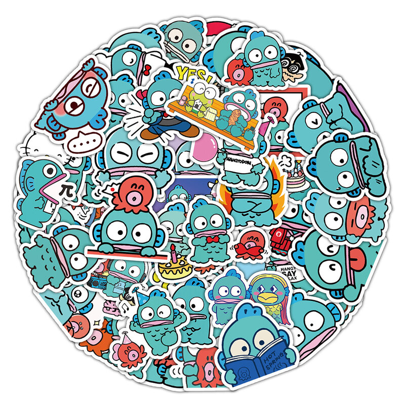 10/30/50 Stuks Sanrio Cartoon Lelijke Vis Hanton Anime Stickers Kawaii Stickers Laptop Notebook Koffer Decoratie Sticker Kinderen Speelgoed