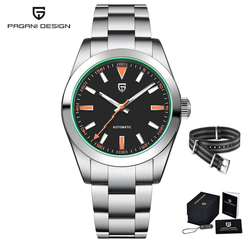 PAGANI DESIGN mężczyźni mechaniczne zegarki na rękę luksusowy zegarek automatyczny dla mężczyzn szafirowe szkło AR powlekane wodoodporne męskie zegarki Reloj