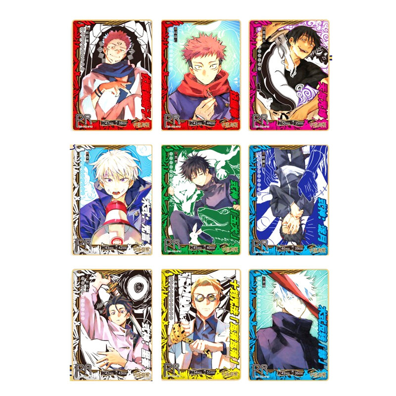 Jujutsu Kaisen karty do gry MR PR gry planszowe dla dzieci zabawka dziecięca boże narodzenie Anime prezent stół do gry zabawki Hobby kolekcje