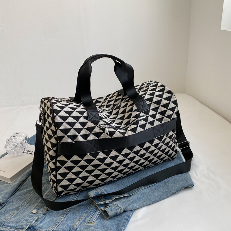 YILIAN Portable travel bag women's large capacity senior sense travel packaging clothes storage bag duffle bag