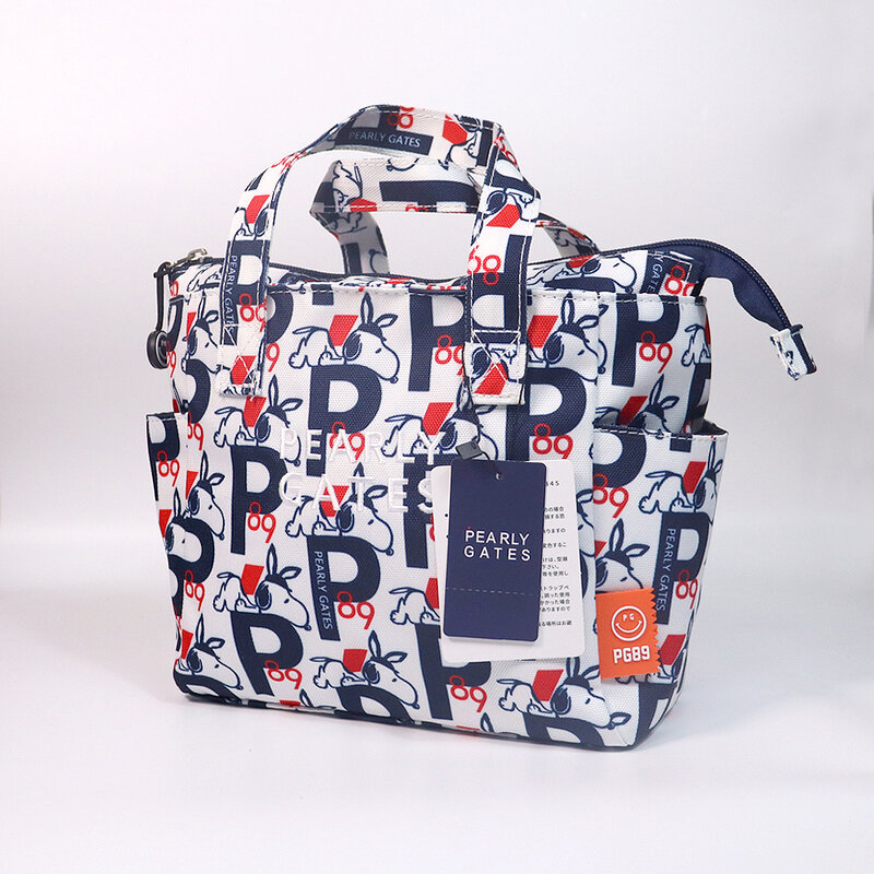 Новинка 2022, модная сумка для гольфа, женская сумка большой вместимости, сумка для хранения с мультяшной вышивкой, оборудование для гольфа