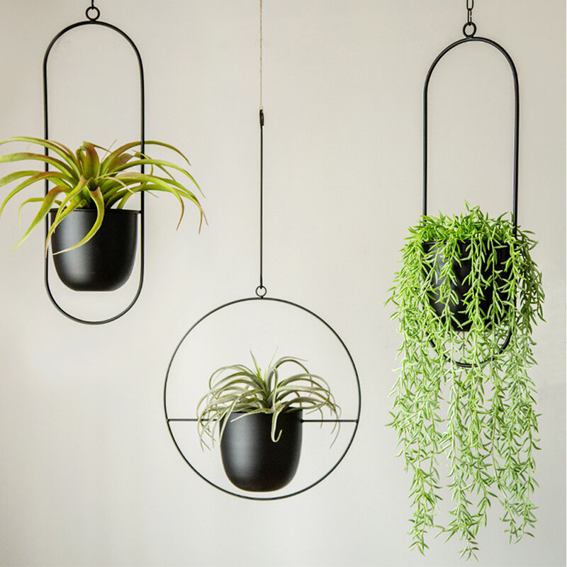 植物用の金属製植木鉢,装飾的な植木鉢,吊り下げ植物,家の庭の装飾,バスケットの吊り下げ