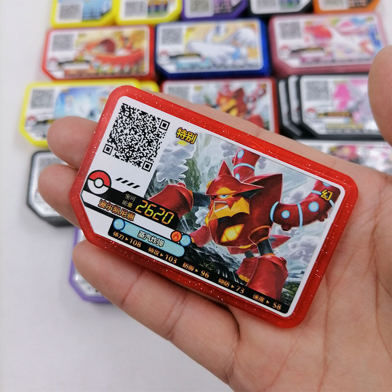 تيكارا تومي بوكيمون Ga ole ديسك لعبة الورق QR P بطاقة حملة القرص الخاص أسطورة Zygarde Palkia Dialga العالمي الكورية