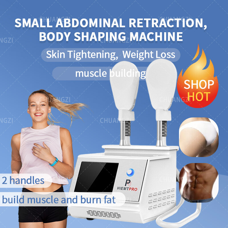 Redução De Gordura HIEMT Muscular Body Building Machine Estimulador Muscular Eletromagnético Sliming Device Frete Grátis Fábrica Venda
