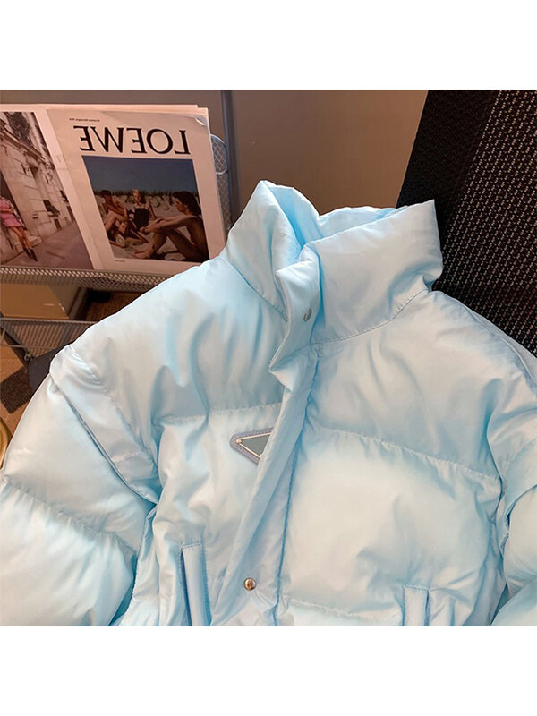 Chaquetas gruesas de algodón para mujer, abrigos cortos holgados de moda coreana, ropa acolchada de algodón cálida informal, 2022