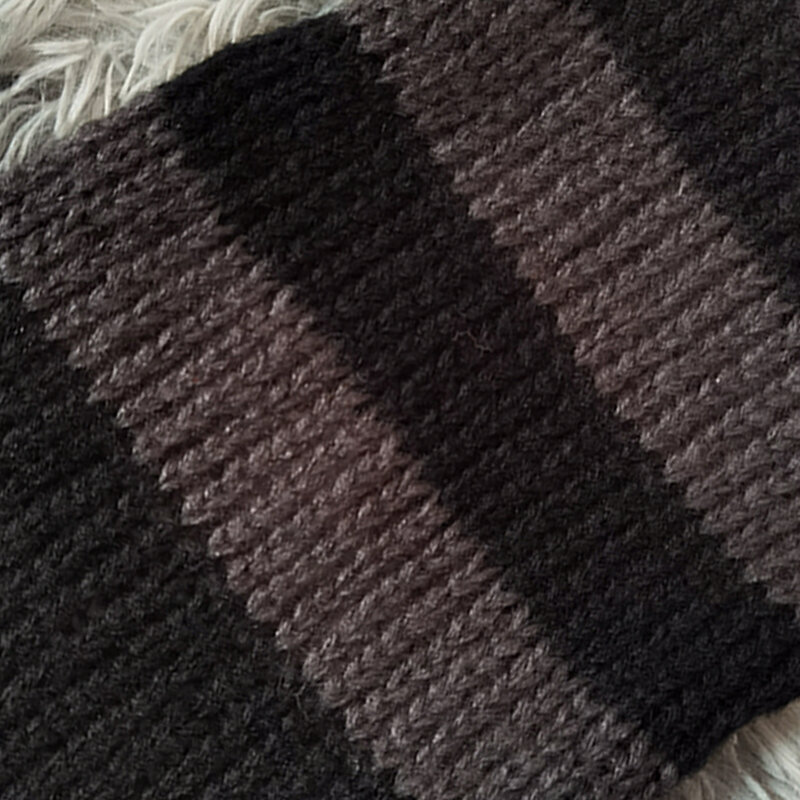 Y2k Girl Warm Long Scarves Gothic Black Gray Striped Women Unisex Knitted Neckerchief 2022 Korean Japanese Basic Scarf 2.1m*0.3m
