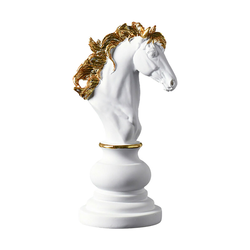 Kinges-estatua del caballero reina, escultura de ajedrez, artículos de decoración de la casa familiar, figuritas de ajedrez Internacional, Retro, decoración del hogar, Dec