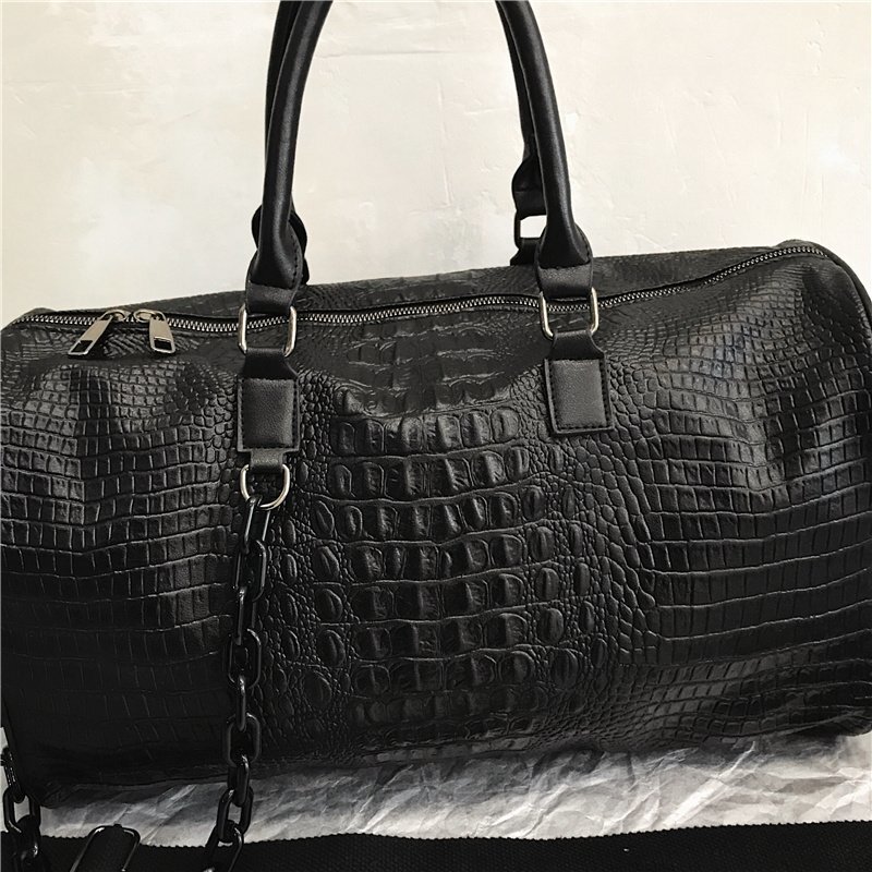 YILIAN Crocodile print 2022 New Duffel Bag Leisure fitness bag Travel fashion duffel bag women's large capacity travel bag