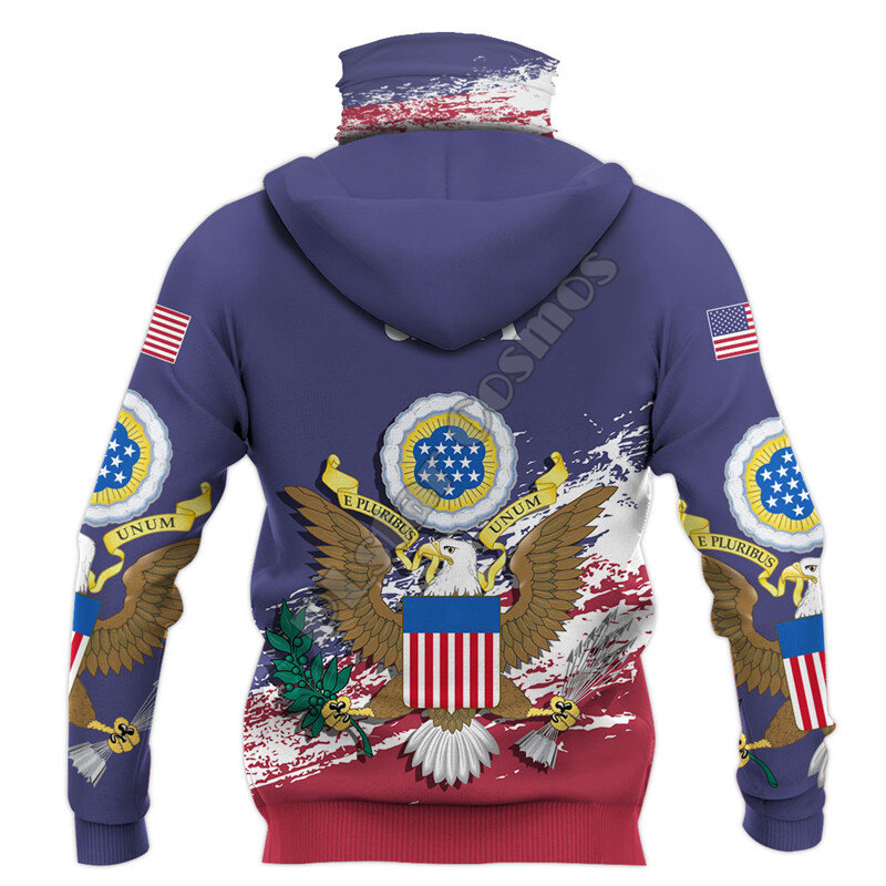 USA 3D bluzy z nadrukiem moda bluza kobiety mężczyźni luźny pulower bluza z kapturem maska ciepłe kostiumy Cosplay 01
