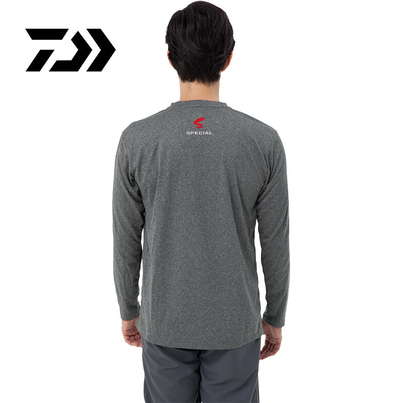 2021 daiwa roupas de pesca manga longa XS-5XL camisas de pesca verão secagem rápida respirável anti-uv proteção solar t camisa