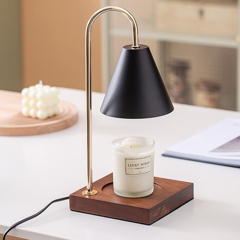 Elektryczna świeca cieplej lampa Melt Wax zapach palnika aromaterapia lampy stołowe regulowany przełącznik lampa stołowa US/ue wtyczka