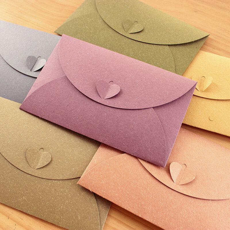 QSHOIC – enveloppes pour invitations de mariage, en papier, 17.5x11cm(1 pouce = 2.54cm), 50 unités