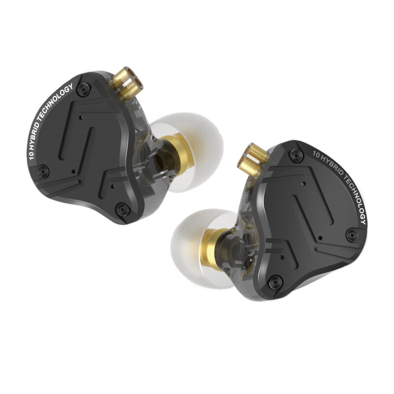 KZ-auriculares intrauditivos híbridos ZS10 Pro X 1DD + 4BA, cascos de graves HiFi con cable para música y deportes