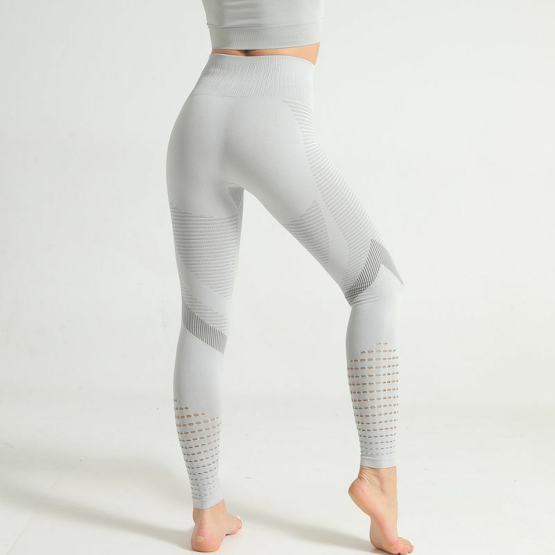 Pantalon de Yoga sans couture pour femmes, Leggings de gymnastique, Push-Up, taille haute, collant d'entraînement, froissé, vêtements de Sport pour femmes