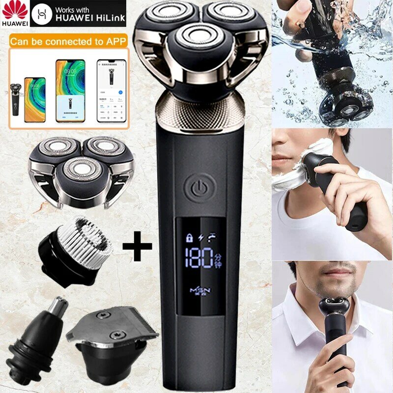 Men's Smart Shaver HUAWEI Electric Shaver for Men electric Razor shaving Beard trimmer Automatic cleaning shaver machine youpin