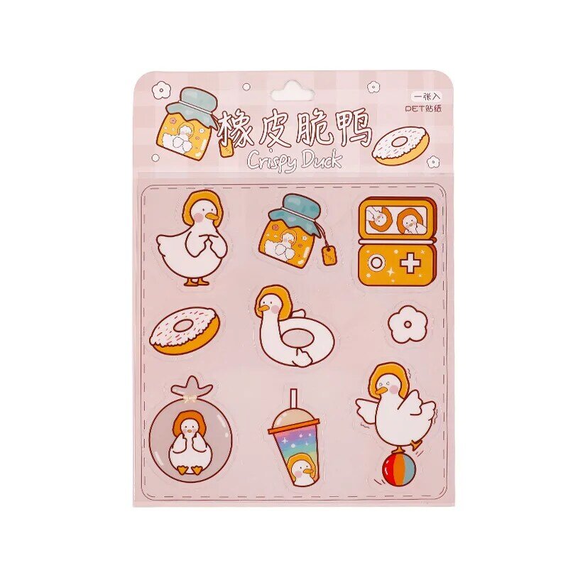 Japanese Cute Account Stickers Decorative Pattern Cartoon Washi Paper Ins Girl Korean Kawaii Decor Diy Planner Material Creative