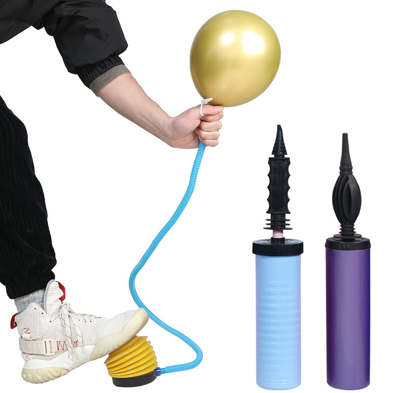 Alta qualidade balão bomba de ar inflator mão push portátil útil balão acessórios para festa aniversário do casamento decoração suprimentos