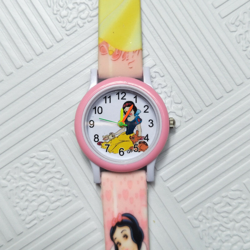 女の子と学生のためのクリエイティブなクォーツ時計,白雪姫,プリンセス,クリエイティブ,腕時計