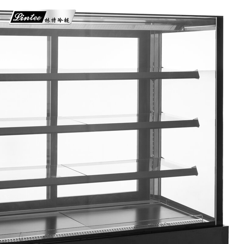 Fan Cooling Glass Door Refrigerator Bakery Display Cabinet Cake Refrigerated Showcase Cake Display Fridge