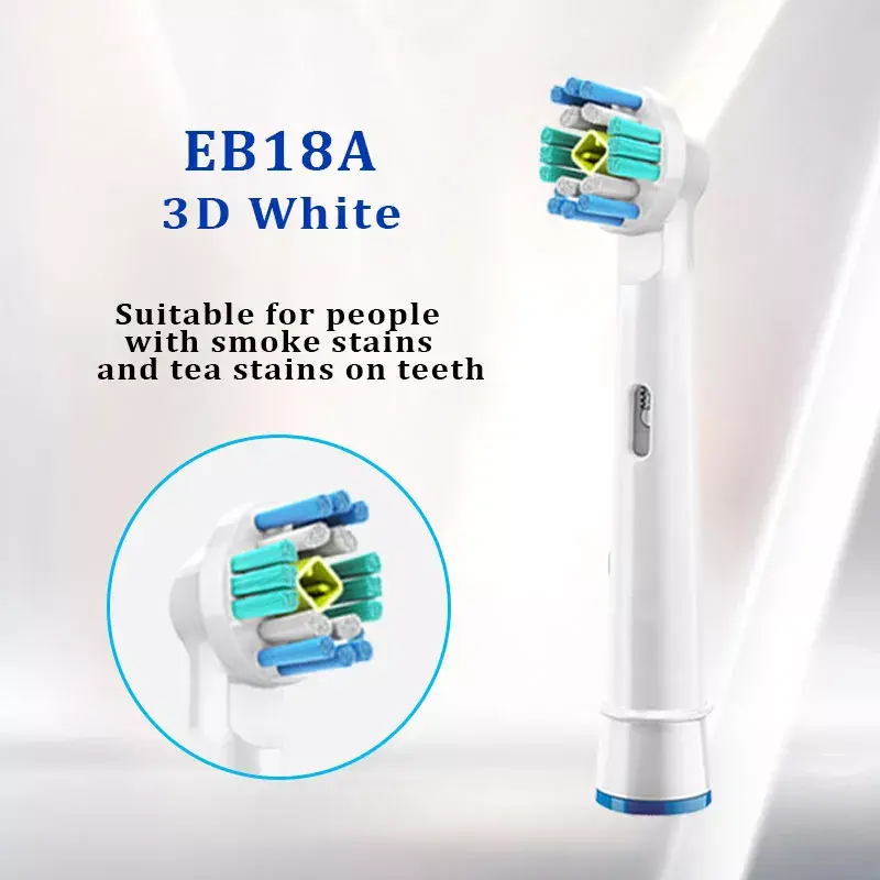 2022 Oral B หัวแปรงสีฟันไฟฟ้าหัวแปรงถอดเปลี่ยนได้สำหรับ Oral B Vitality Cross Action Advance Triumph 3D Excel เติม