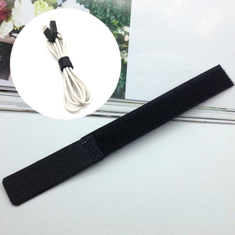 Cable Tape Solid Nylon Strong Adhesive Lengthen Design Cable Tape for Office Data Cable Ties Wire Storage Fastener Tape