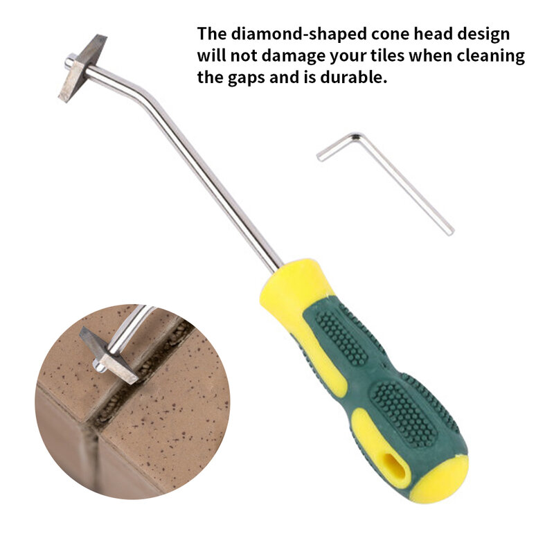 Professional Ceramic Tile Grout Remover Tungsten Steel Tiles Gap Cleaner Drill Bit for Floor Wall Seam Cement Cleaning Tool