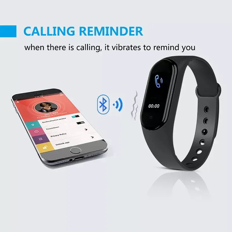 Original M5 Smart Band Fitness Tracker Wristband Heart Rate Monitor Smart Watch Alarm Clock Bracelet for Men Women PK T500 W28