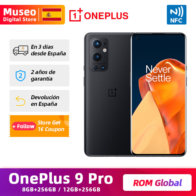 Global ROM OnePlus 9 Pro 256GB ROM Snapdragon 888 5G cellulare 6.7 ''120Hz AMOLED 50W ricarica Wireless