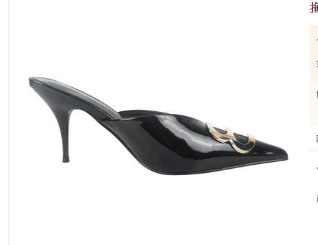 Mules-Sandalias de Punta cerrada para mujer, zapatos de tacón medio alto con decoración de Metal, Slingback exterior, 2022