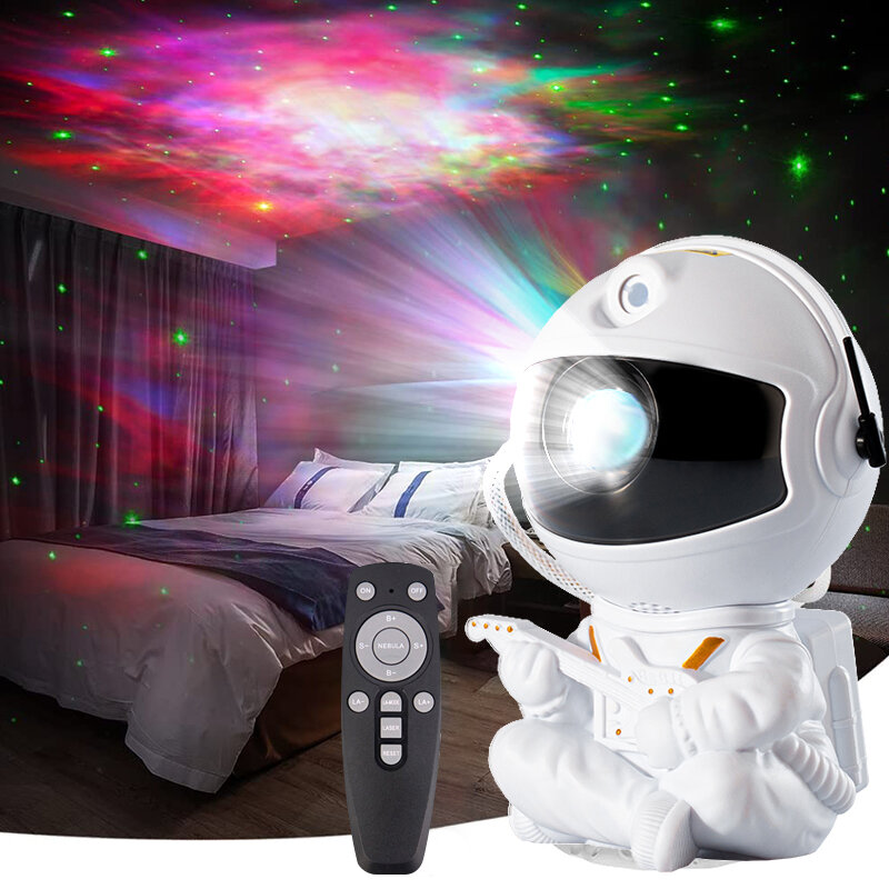 2022 جديد رائد الفضاء ستار العارض رائد الفضاء غالاكسي النجوم العارض ليلة ضوء 360 درجة قابل للتعديل LED مصباح لغرفة النوم غرفة ديكور