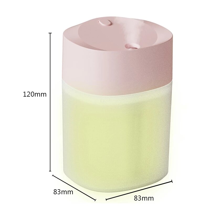 400ML Air Humidifier USB Ultrasonic Aromatherapy Diffuser Mini Portable Sprayer Essential Oil Atomizer With LED Lamp for Home