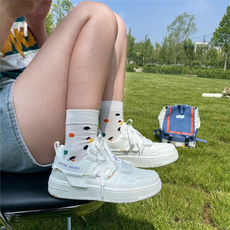 Damskie trampki sportowe buty platformy mieszkania mody przypadkowi wulkanizowane wiosna do biegania biały Harajuku Athletic kobiet 2022