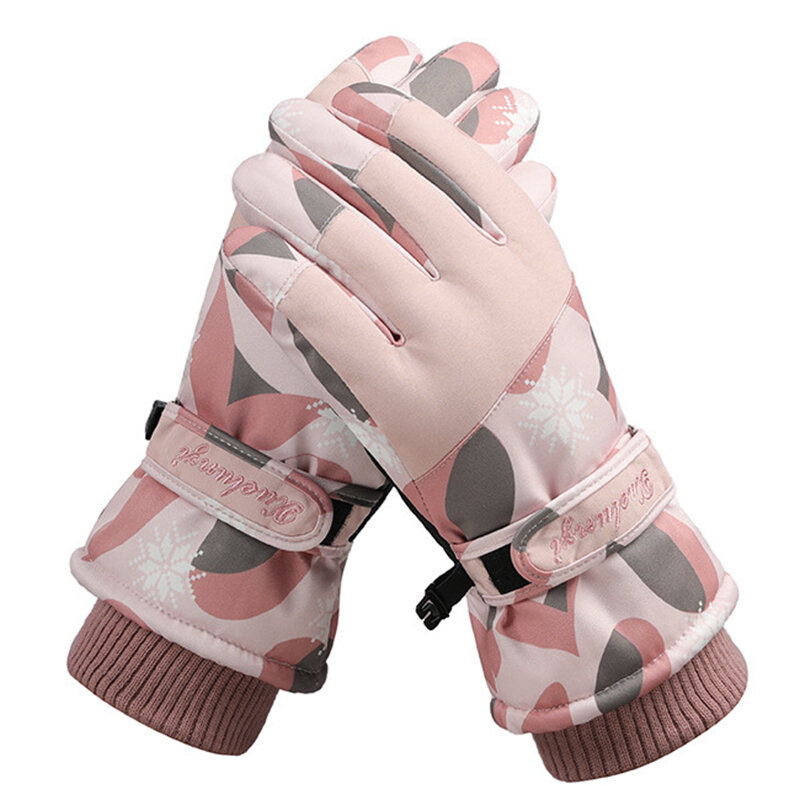 Женские лыжные перчатки для сноуборда мужские теплые мотоциклетные зимние перчатки ветрозащитные водонепроницаемые зимние перчатки унисекс