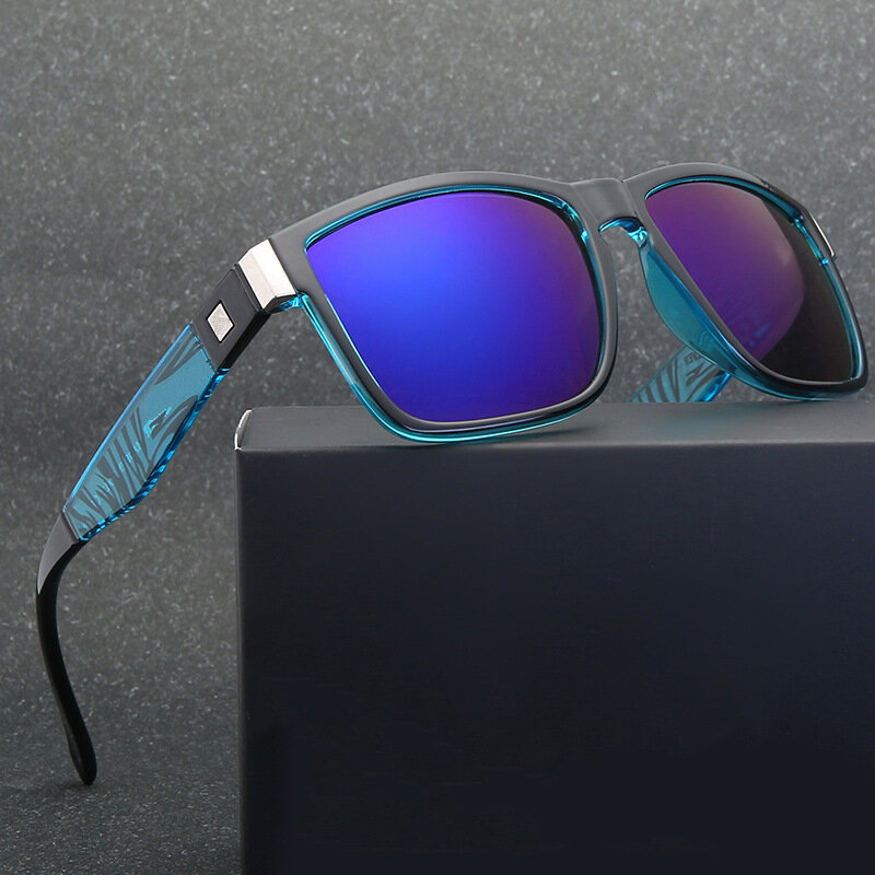 نظارات شمسية مربعة كلاسيكية على الموضة لعام 2023 نظارات شمسية UV400 للرجال والنساء رياضية للأنشطة الخارجية والشاطئ والصيد نظارات شمسية ملونة للسفر
