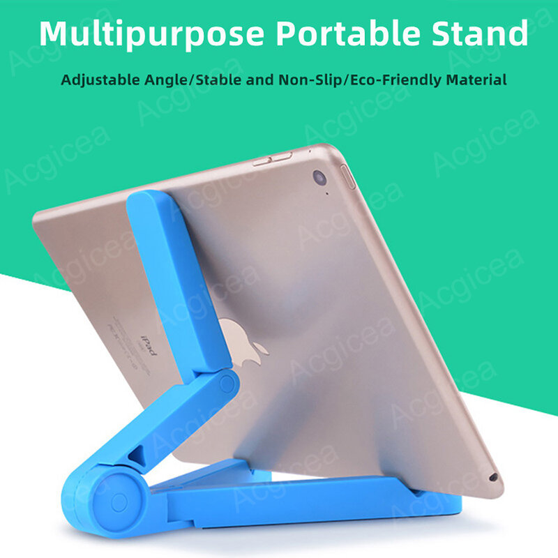 Suporte de tablet dobrável para tablet de mesa ajustável para iPad Xiaomi Samsung Huawei Universal 4,7 a 12,9 polegadas Suporte de telefone