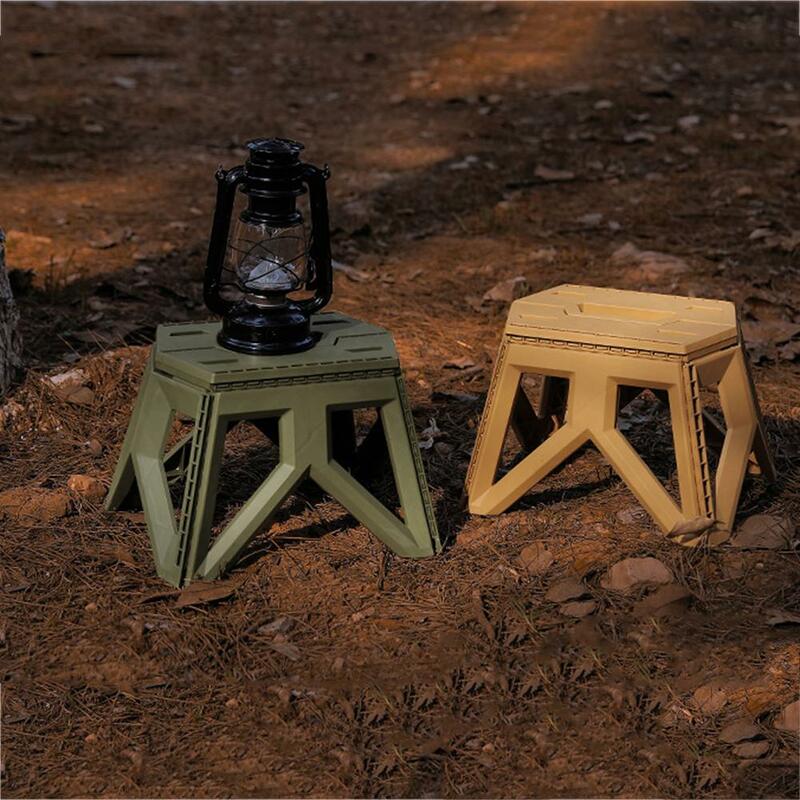 Taburete plegable portátil para exteriores, diseño de mango de alta carga, Mini silla duradera, taburete cuadrado para pesca, Maza, taburete para acampar