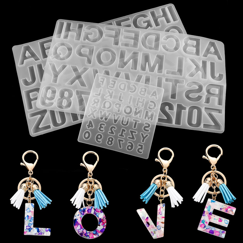 1 peça alfabeto inglês moldes de resina epóxi estilo misto moldes de fundição de silicone para fazer joias faça você mesmo descobertas suprimentos acessórios