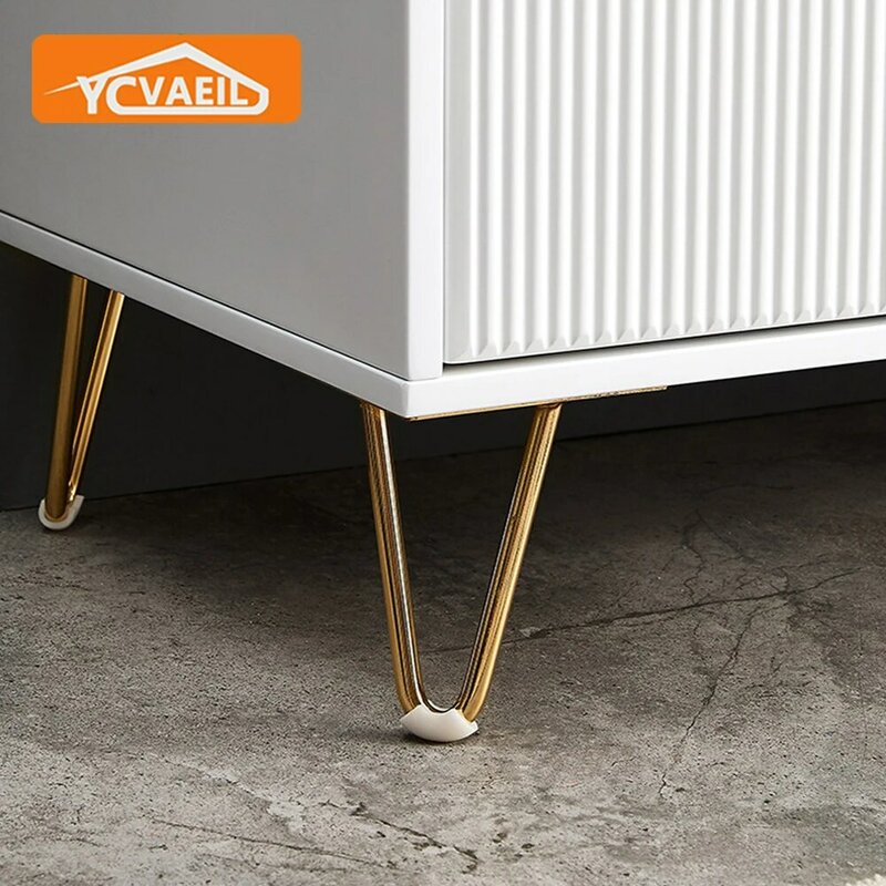 4 pçs mesa de metal pernas preto ouro 10-40cm ferro hairpin pernas para móveis mesa armário do banheiro sofá cadeira pés substituição pé