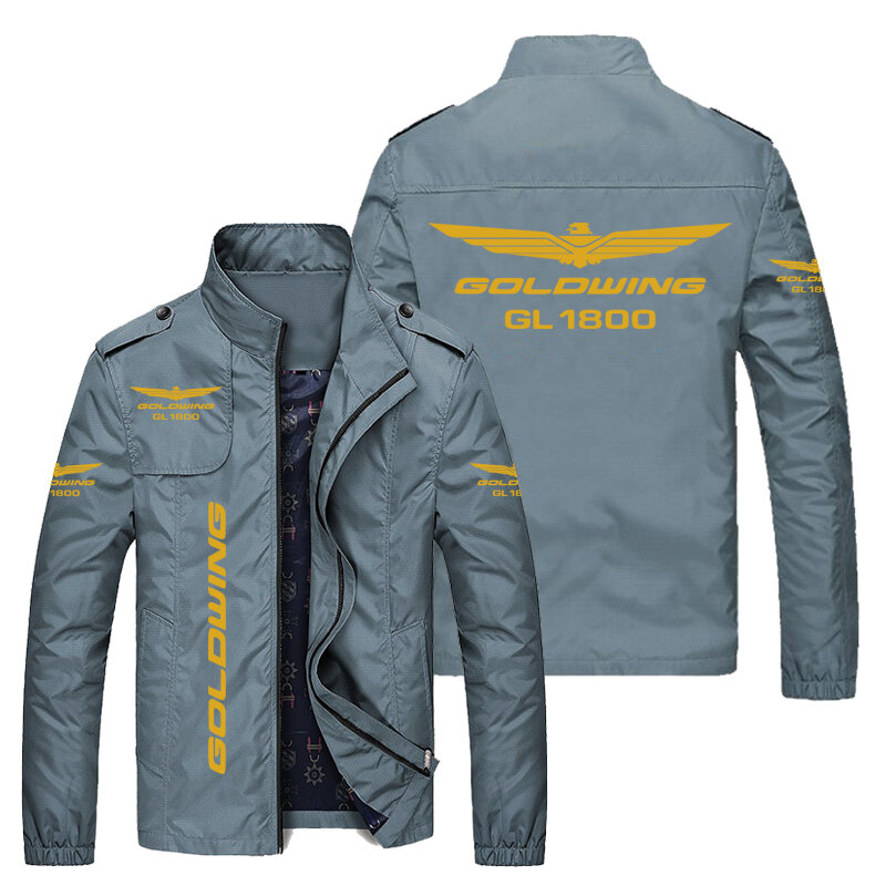 2021 New Honda GOLDWING Print giacca da uomo Casual giacca a vento Bomber giacca Hip Hop moda giacca da motociclista capispalla da uomo