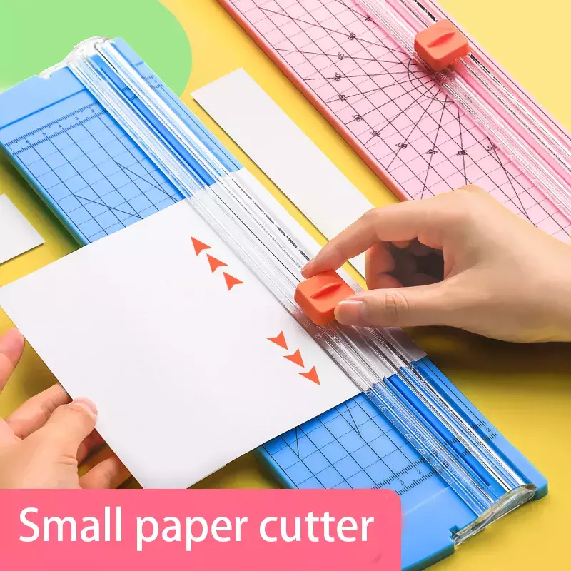 A4 cortador de papel cortador de papel pequeno portátil foto cortador mini guilhotina faca cortador de papel papelaria corte