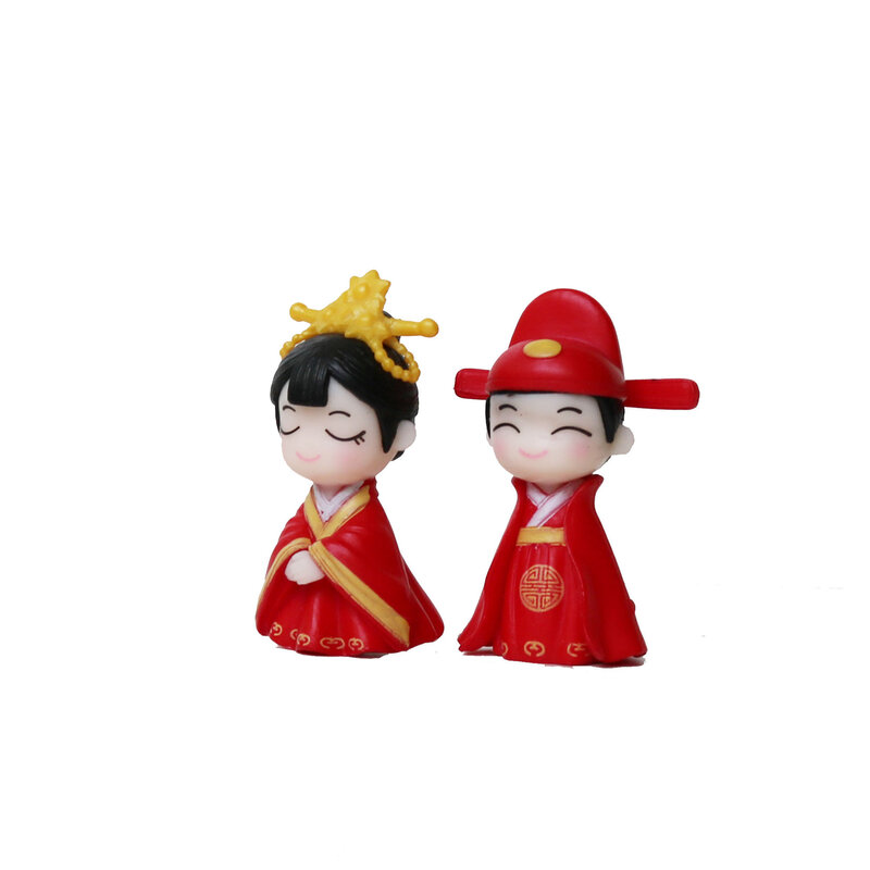 No. 1 Topi Sarjana Mempelai Pria Boneka Pengantin Pernikahan Pasangan Boneka Mainan Boneka Pernikahan