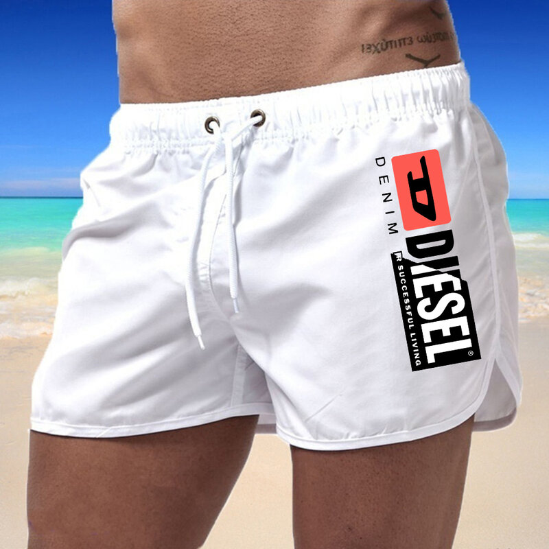 Роскошные быстросохнущие летние мужские пляжные шорты с принтом, трусы для мужчин, плавки, Шорты для плавания, пляжная одежда для мужчин