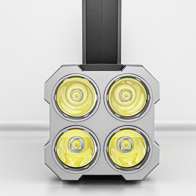 4 LED حبيبات مصباح مستديرة متفاوتة الأحجام مصباح محمول USB قابلة للشحن المزدوج مصدر ضوء قوي ضوء الشعلة في الهواء الطلق التخييم الأضواء مشاعل Lante