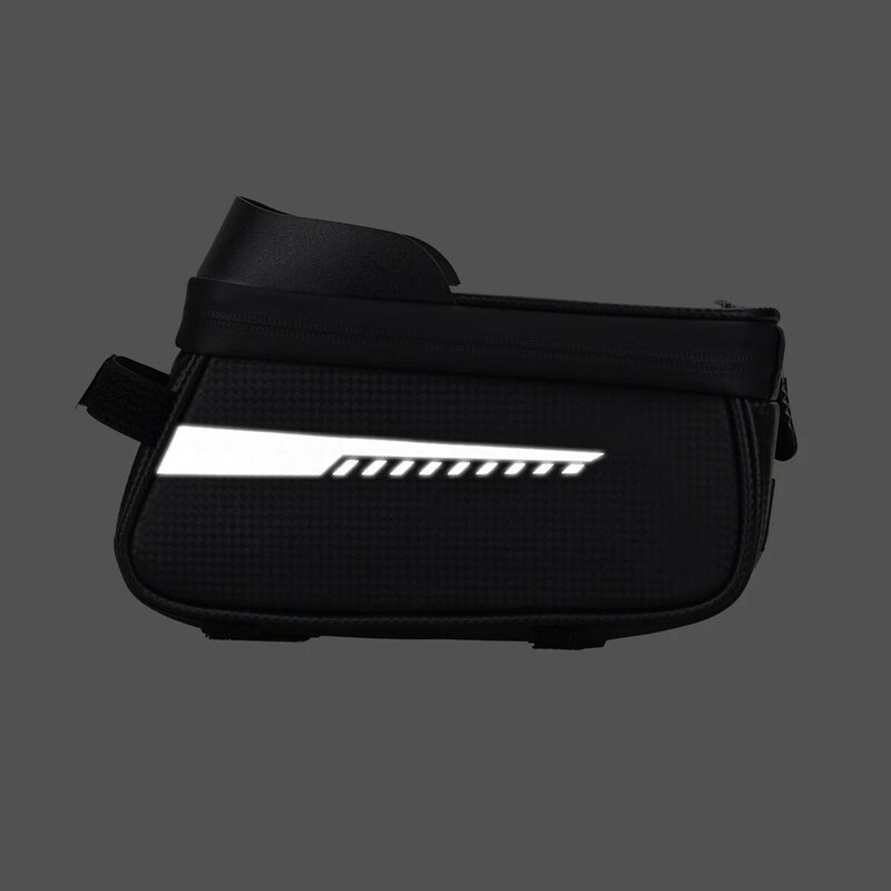 Borsa da bici telaio tubo anteriore borsa da ciclismo bicicletta custodia per telefono impermeabile supporto 6.5 pollici borsa Touchscreen accessori borsa da sella
